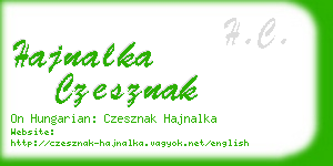 hajnalka czesznak business card